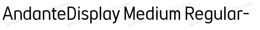 AndanteDisplay Medium Regular字体转换